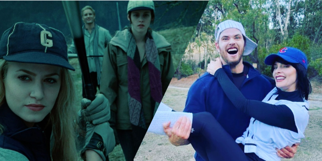 Ashley Greene y Kellan Lutz se reúnen para recrear la escena de béisbol de Crepúsculo