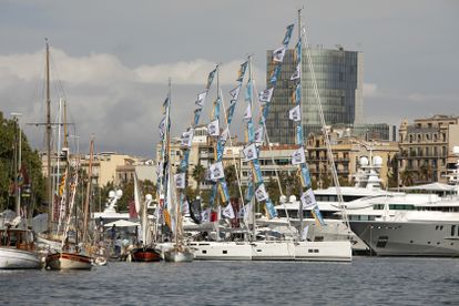 Barcos en el Salón Náutico celebrado en 2019.