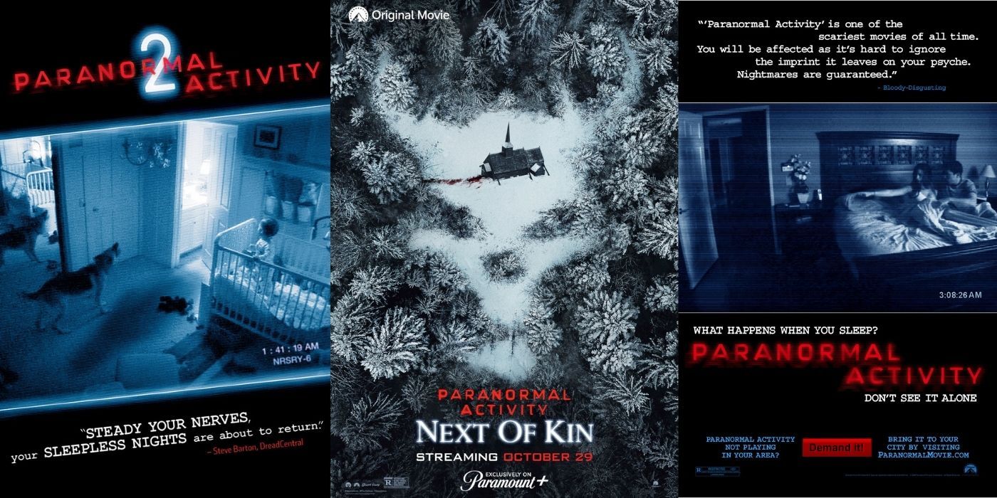 Cada película de actividades paranormales clasificada por lo aterradora que es
