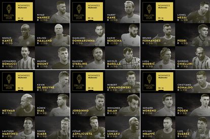 Los 30 nominados al Balón de Oro