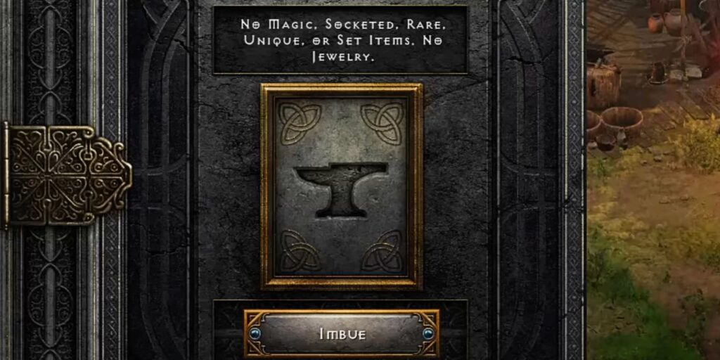 Diablo 2 resucitado: cómo (y cuándo) imbuir artículos |