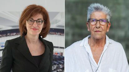 Maite Pagazaurtundúa (izquierda) y Maixabel Lasa.