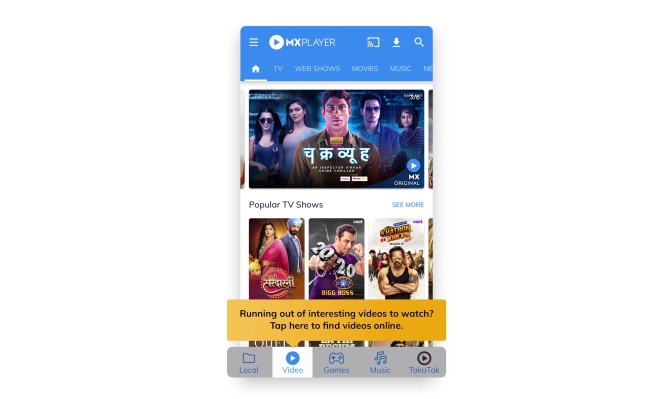 El MX Player de India supera los mil millones de descargas