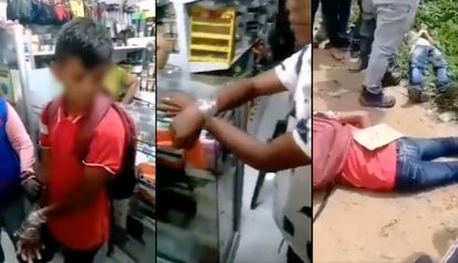 Imágenes del vídeo previo y cuando fueron encontrados los cuerpos de los jóvenes.