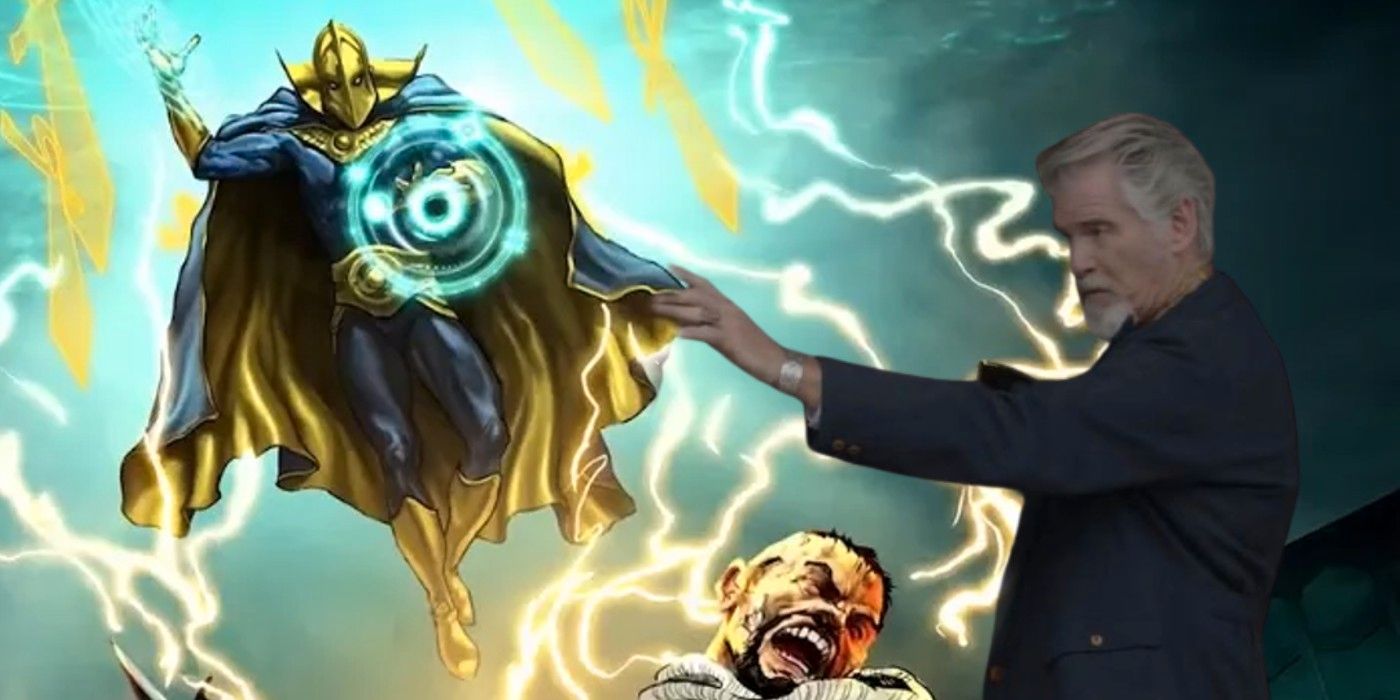El productor de Black Adam revela lo que Pierce Brosnan aporta al Dr. Fate