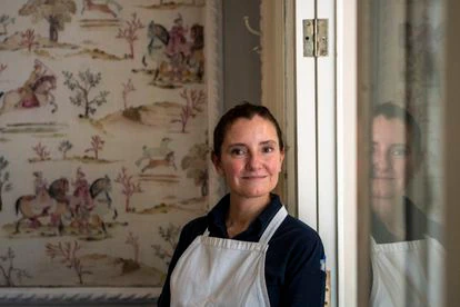 La chef mexicana Elena Reygadas posa en el restaurante Rosetta de Ciudad de México.