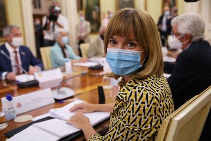 La ministra de Educación y Formación Profesional, Pilar Alegría, el pasado julio en una Conferencia Sectorial de Educación.