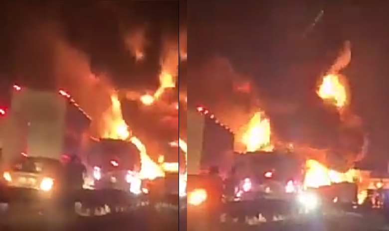 Explota pipa de gas, en caseta del Circuito Mexiquense, con dirección a Querétaro