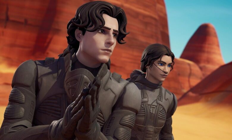 Fortnite's Dune Skins, Ornithopter Glider y más ahora disponibles