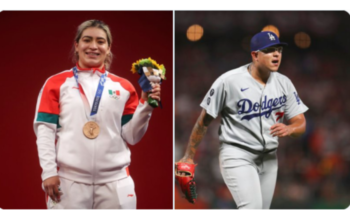 Ganan Aremi Fuentes y Julio Urías el PND 2021 | Tuit