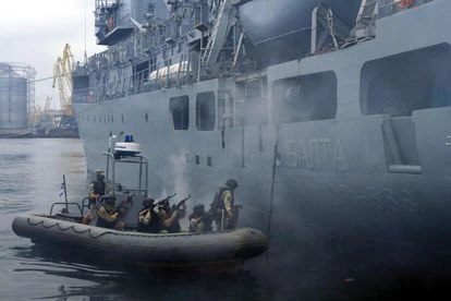 Ejercicio militar naval de la OTAN y sus aliados, el pasado julio en el mar Negro.