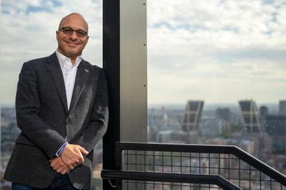 Hadi Partovi posa en la Torre del IE en Madrid el pasado 21 de octubre.