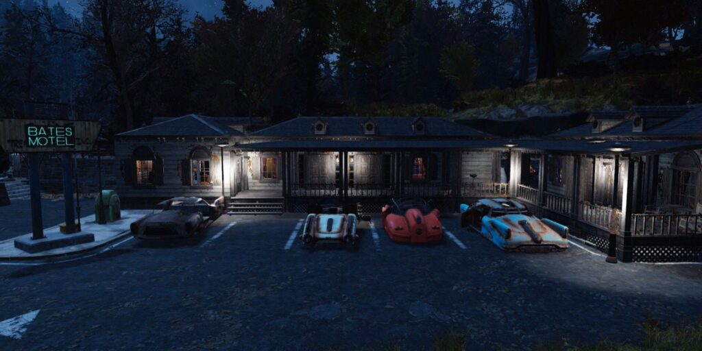 La construcción de un motel de Bates en Fallout 76 es apropiadamente espeluznante