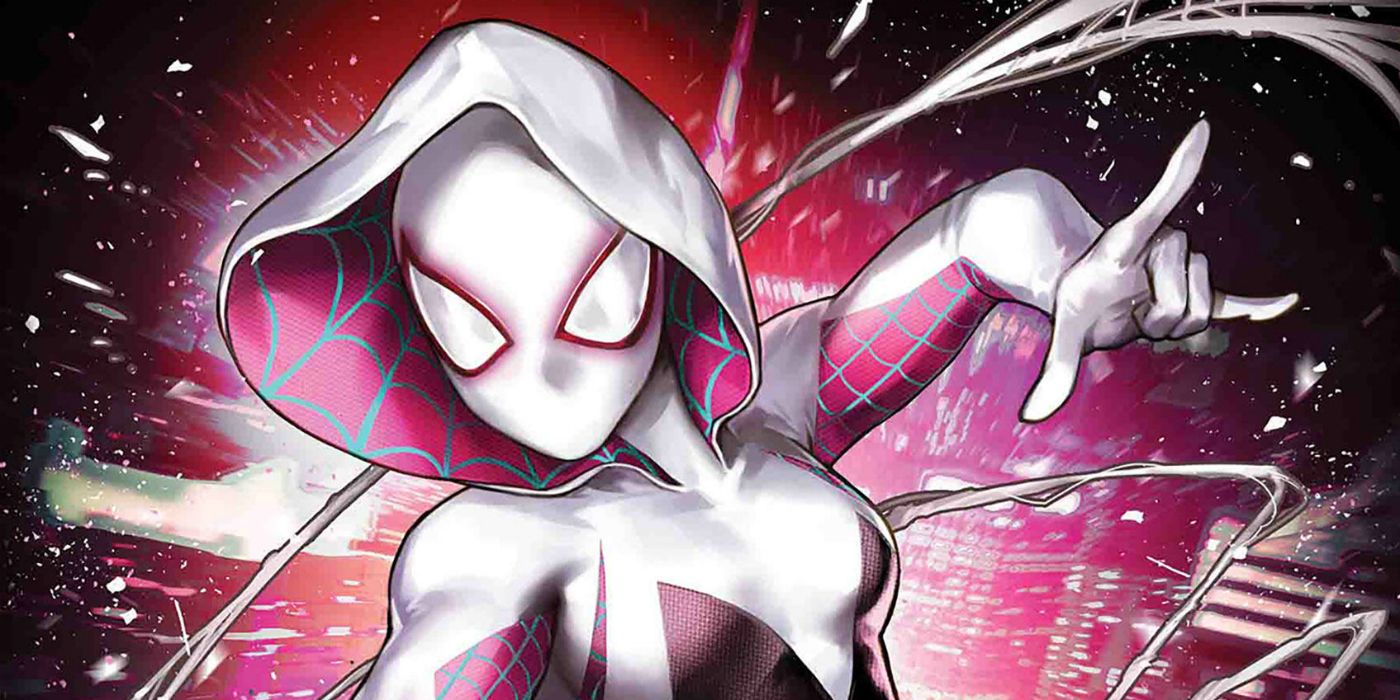 La cosplayer de Spider-Gwen se viste con el icónico disfraz de Spider-Verse