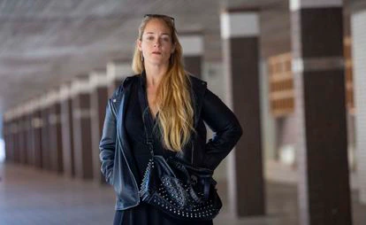 Edurne Estévez, este viernes en Vitoria. 