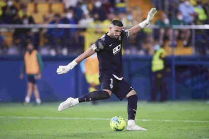 Kiko Casilla, esta temporada contra el Villarreal en La Cerámica.