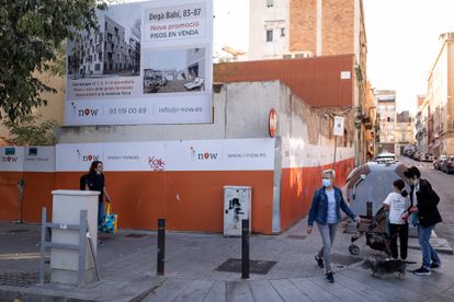 Una promoción de vivienda en la que habrá pisos de precio libre y sociales, en el distrito barcelonés de Sant Martí.