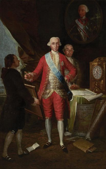 Retrato que pintó Goya de José Moñino y Redondo, primer conde de Floridablanca, uno de los directores del Banco San Carlos.