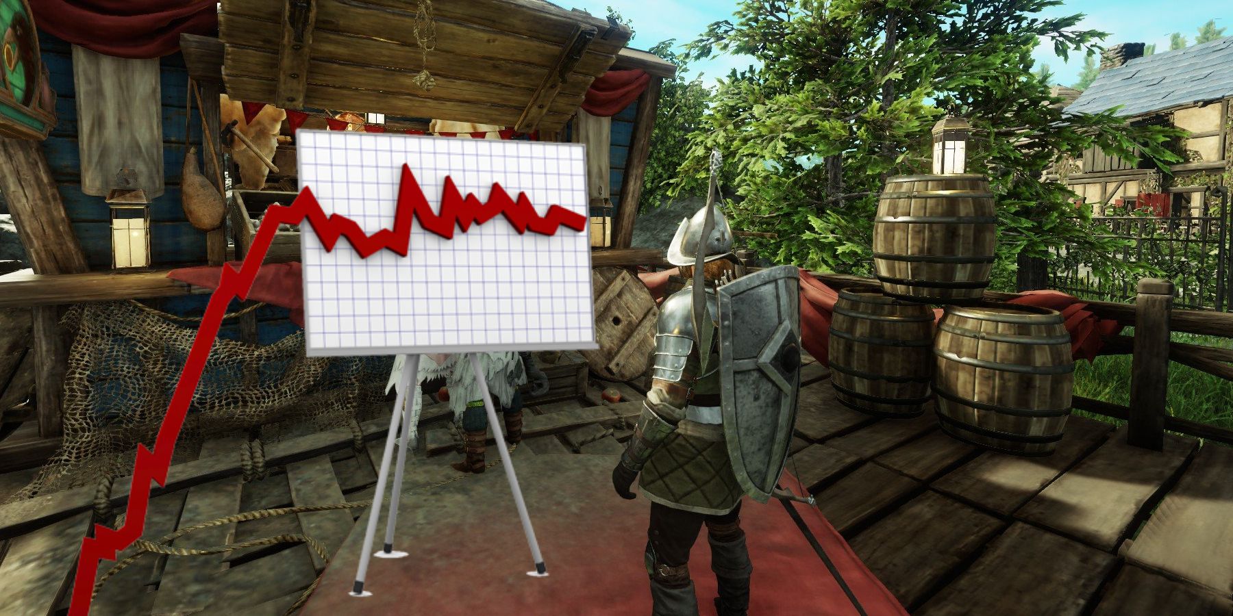 Los jugadores del nuevo mundo están haciendo trueques debido a la deflación económica del juego