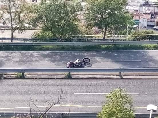 Muere motociclista repartidor de DiDi en Querétaro, sobre carretera a Chichimequillas esquina con Belén