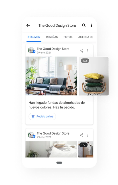 Perfil de negocio en Google.