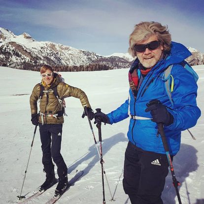 Simon y Reinhold Messner.