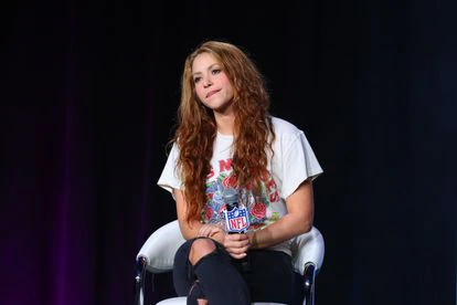 Shakira en una rueda de prensa de la Super Bowl de 2020