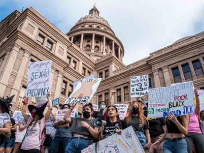 Manifestación por el derecho al aborto, el 2 de octubre en Austin (Texas).