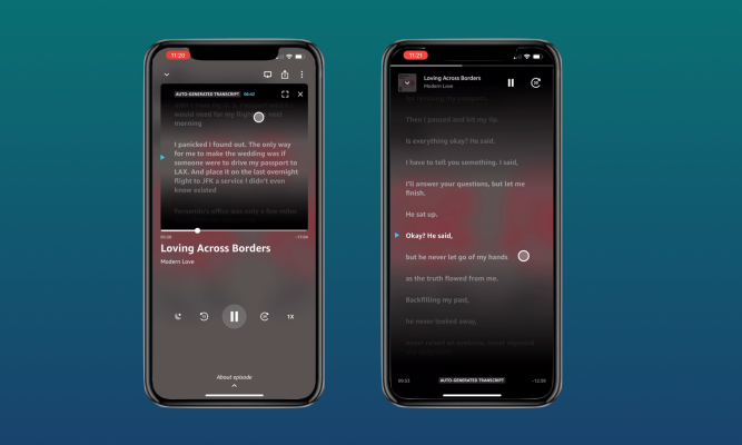 Amazon Music trae transcripciones sincronizadas a podcasts selectos