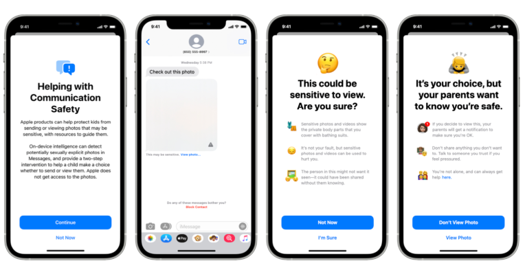 iOS 15.2 incluye la nueva función de seguridad de Apple para niños en Mensajes