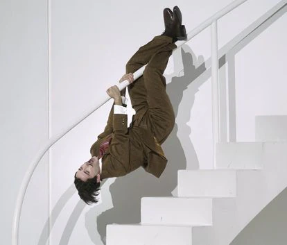 Anthony Roth Costanzo, en otro momento de los ensayos de 'Parténope'.