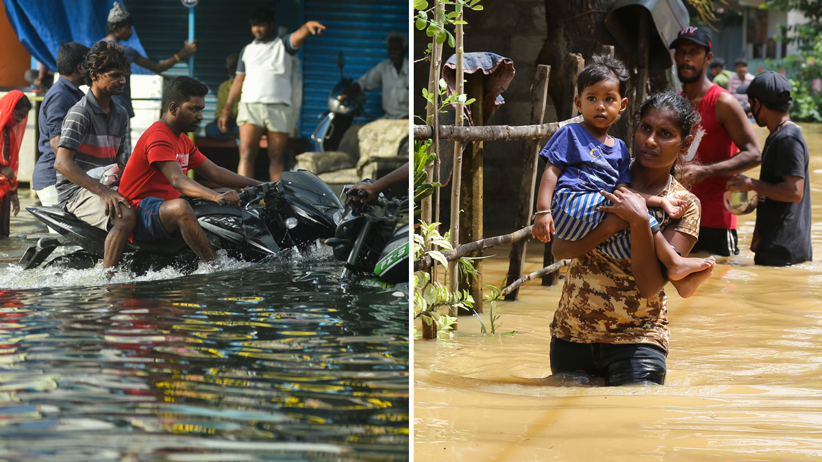 Con el agua a la cintura: lluvias torrenciales dejan decenas de muertos en el sur de Asia
