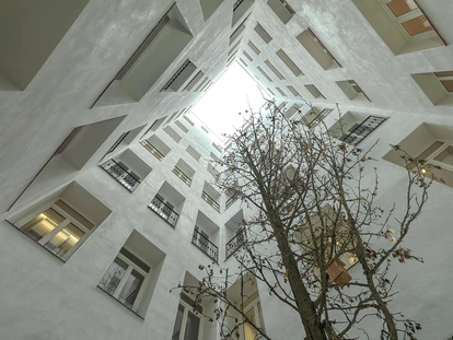 Vista del patio interior principal del inmueble.