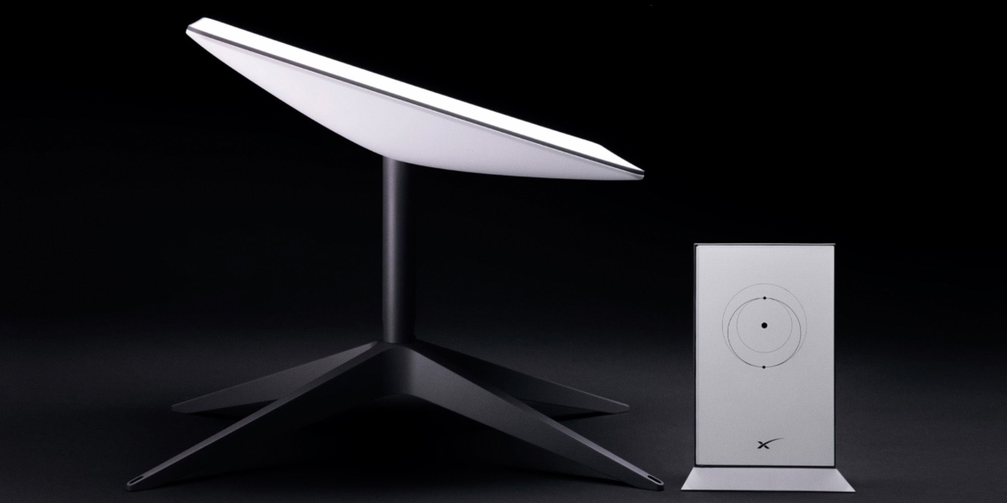 SpaceX actualiza el kit Starlink con un nuevo plato de Internet rectangular