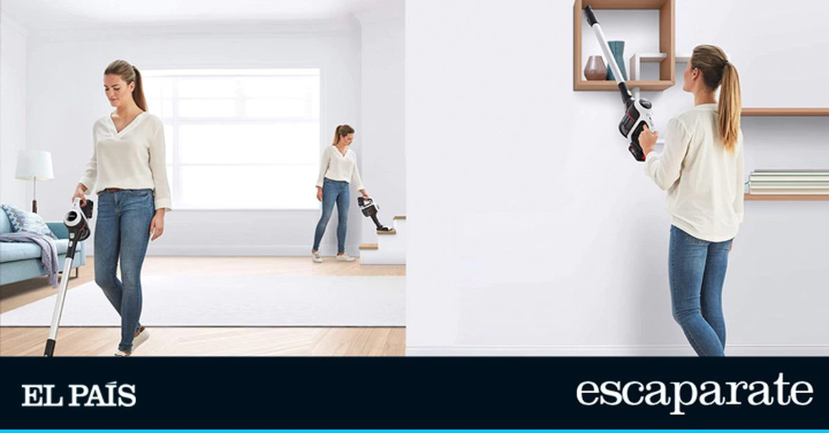 Precio mínimo histórico en este aspirador escoba de Bosch: sin cables y con un descuento de más de 220 euros