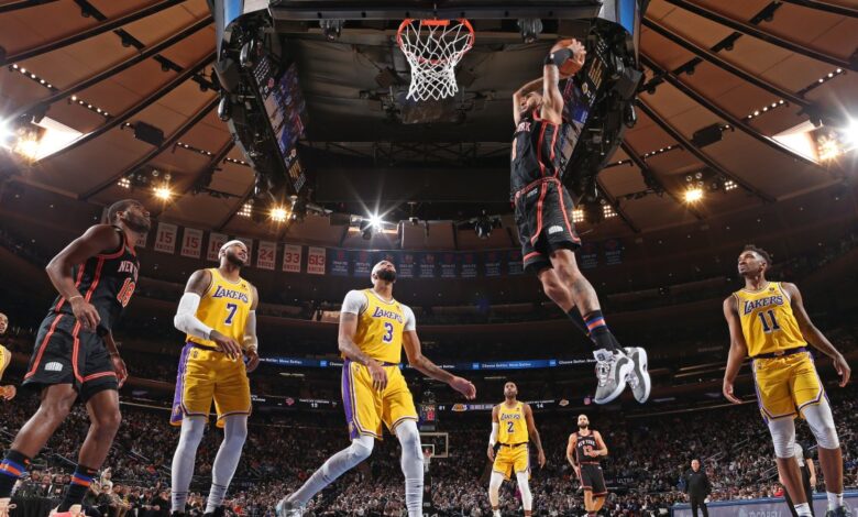 Lakers pierden ante Knicks con ausencia de LeBron James
