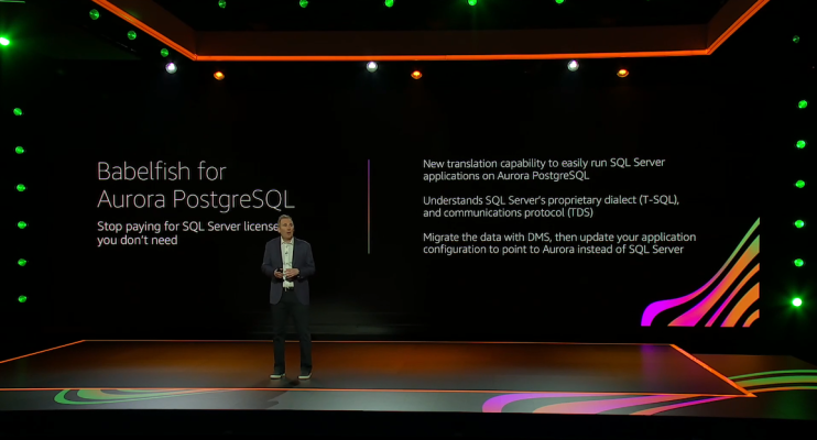 AWS persigue SQL Server de Microsoft con Babelfish para Aurora PostgreSQL
