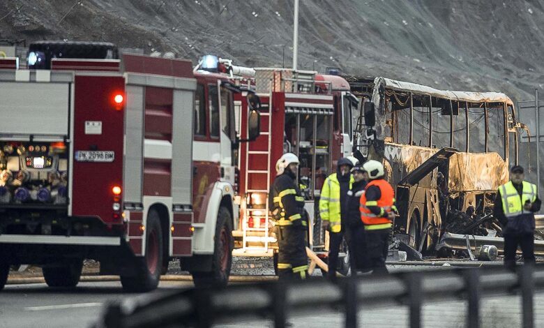 Al menos 46 muertos por el incendio de un autobús en Bulgaria