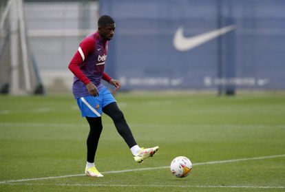 Dembélé entró en la convocatoria de Barjuan para el duelo en Kiev.