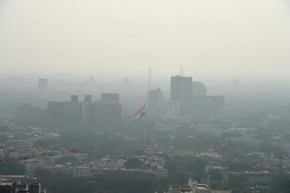 Contaminación en Nueva Delhi, este sábado.