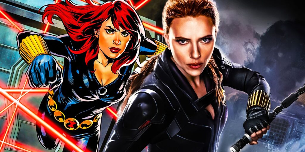 El disfraz de película de Black Widow tiene un guiño a las raíces de su cómic