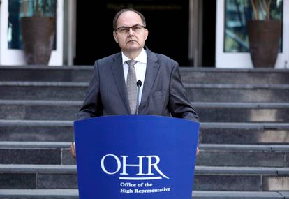 Christian Schmidt, el pasado agosto en Sarajevo.