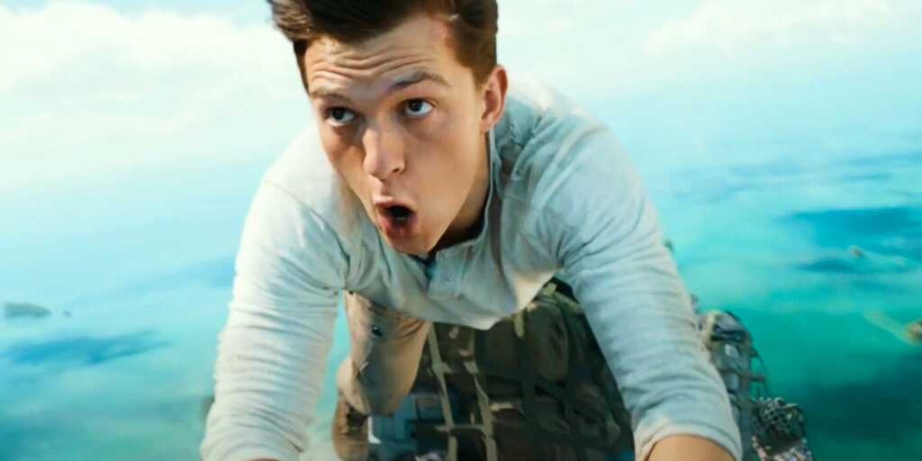 El tráiler de la película Uncharted muestra a Tom Holland en escenas de acción precisas del juego