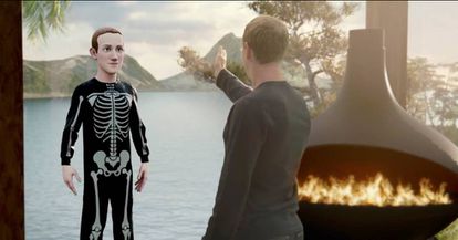 Mark Zuckerberg presenta su avatar en el metaverso.