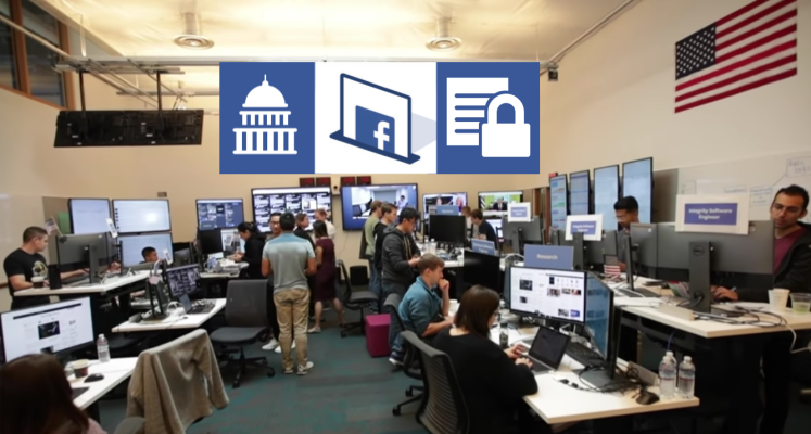 Facebook niega el informe de que se disolvió la sala de guerra electoral