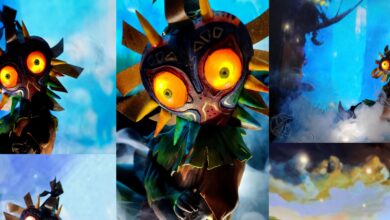 Fan de Zelda construye la máscara de Majora Skull Kid con pastel