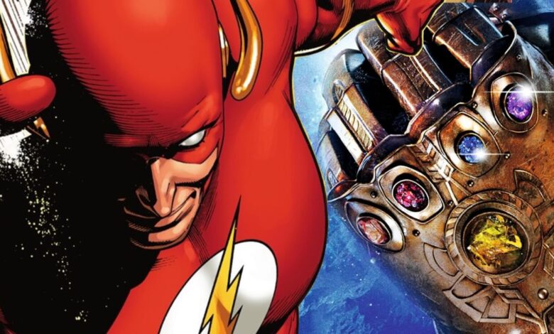 Flash usó el guantelete del infinito para demostrar que es más rápido que los velocistas de Marvel