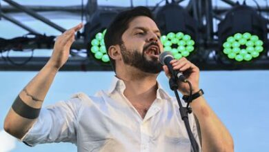 Gabriel Boric cierra la campaña electoral de Apruebo Dignidad en Casablanca, Chile, el jueves 18 de noviembre de 2021.