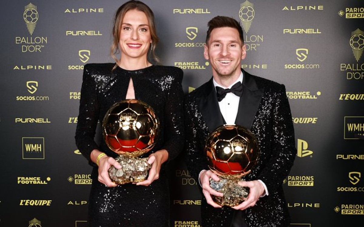 Ganan Lionel Messi y Alexia Putellas el Balón de Oro 2021 | Video