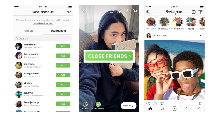 Instagram ahora te permite compartir historias con una lista de amigos cercanos